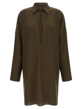 Tom Ford Bicolor Silk Midi Dress - Green