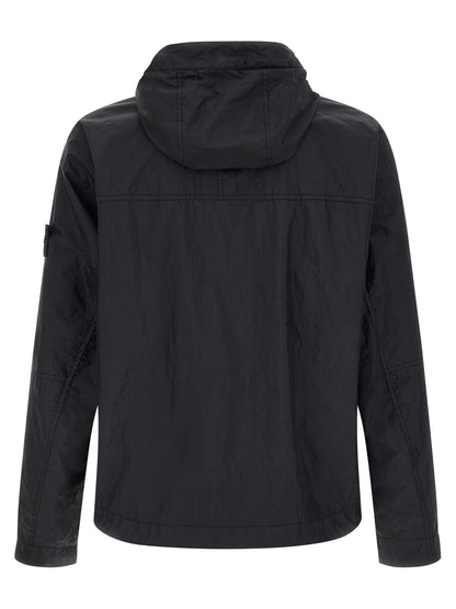Stone Island Blue Polyamide Shell Jacket