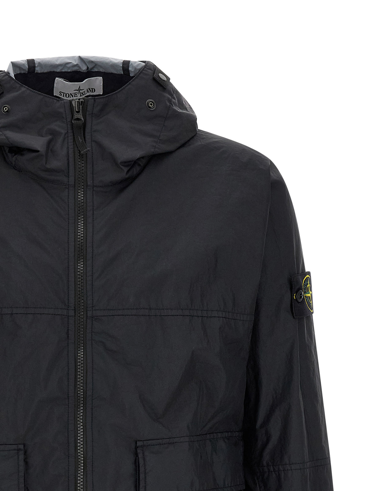 Veste en Polyamide Bleu Stone Island