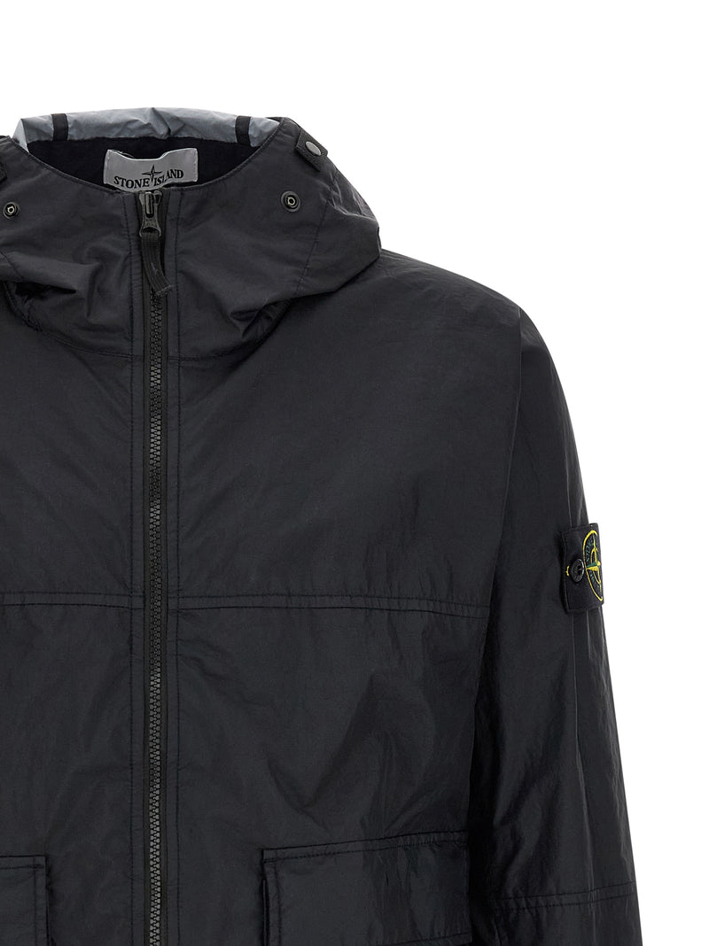 Stone Island Blue Polyamide Shell Jacket