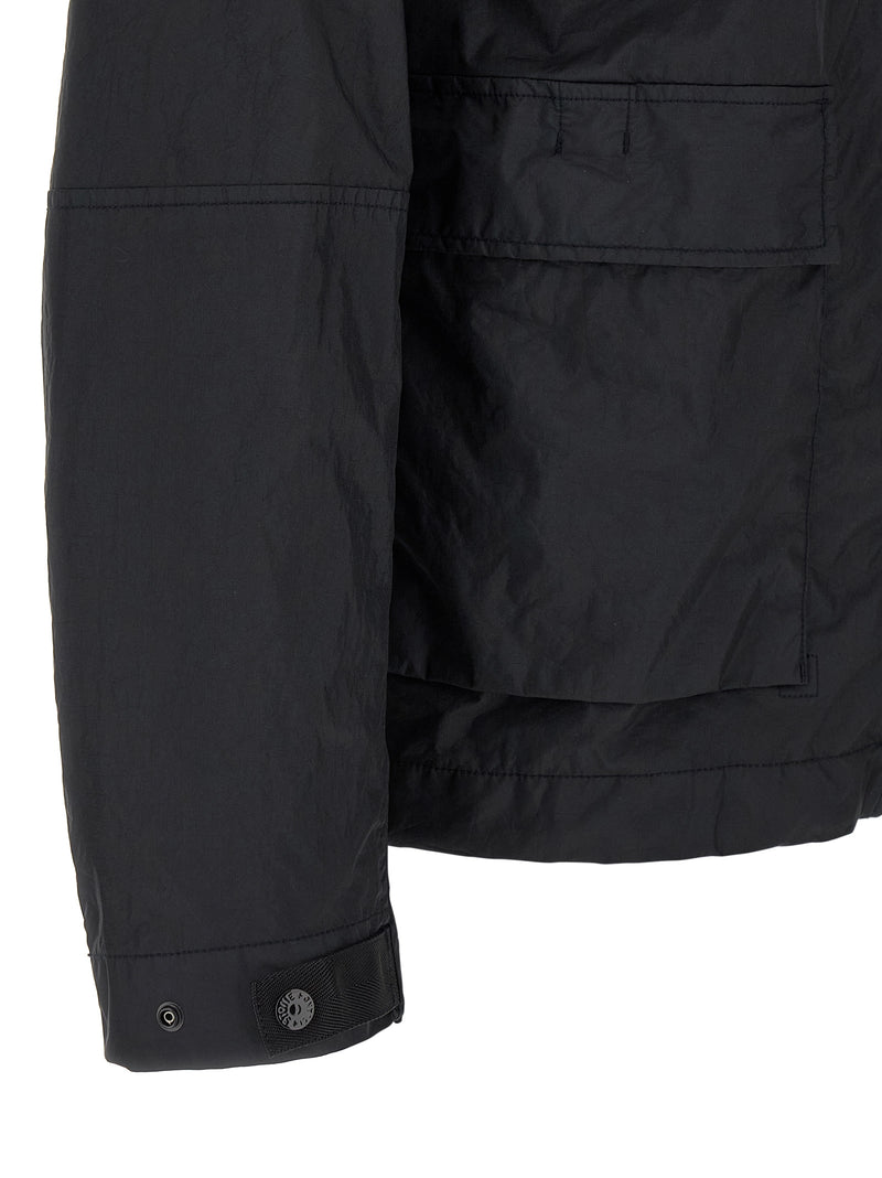 Stone Island Blue Polyamide Shell Jacket