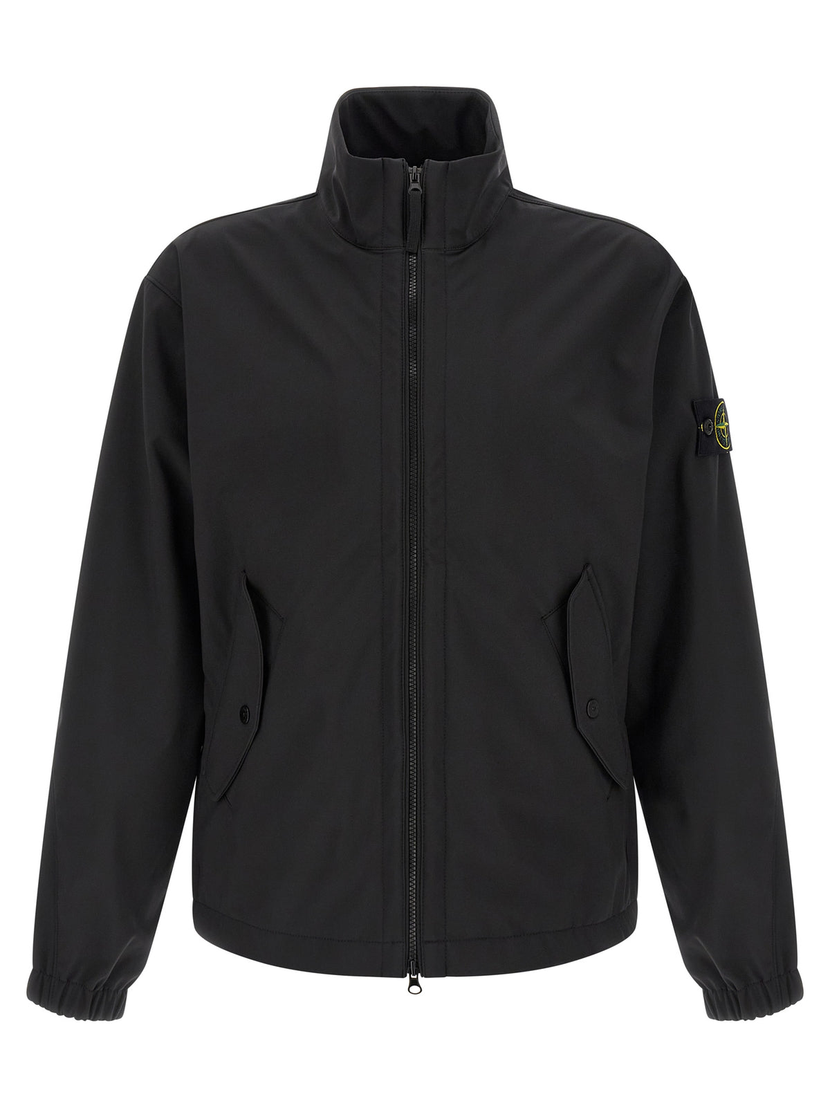 Stone Island Black Polyester Shell Jacket