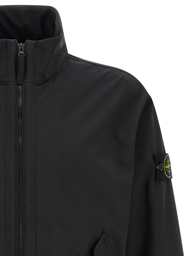Veste Stone Island en polyester noir