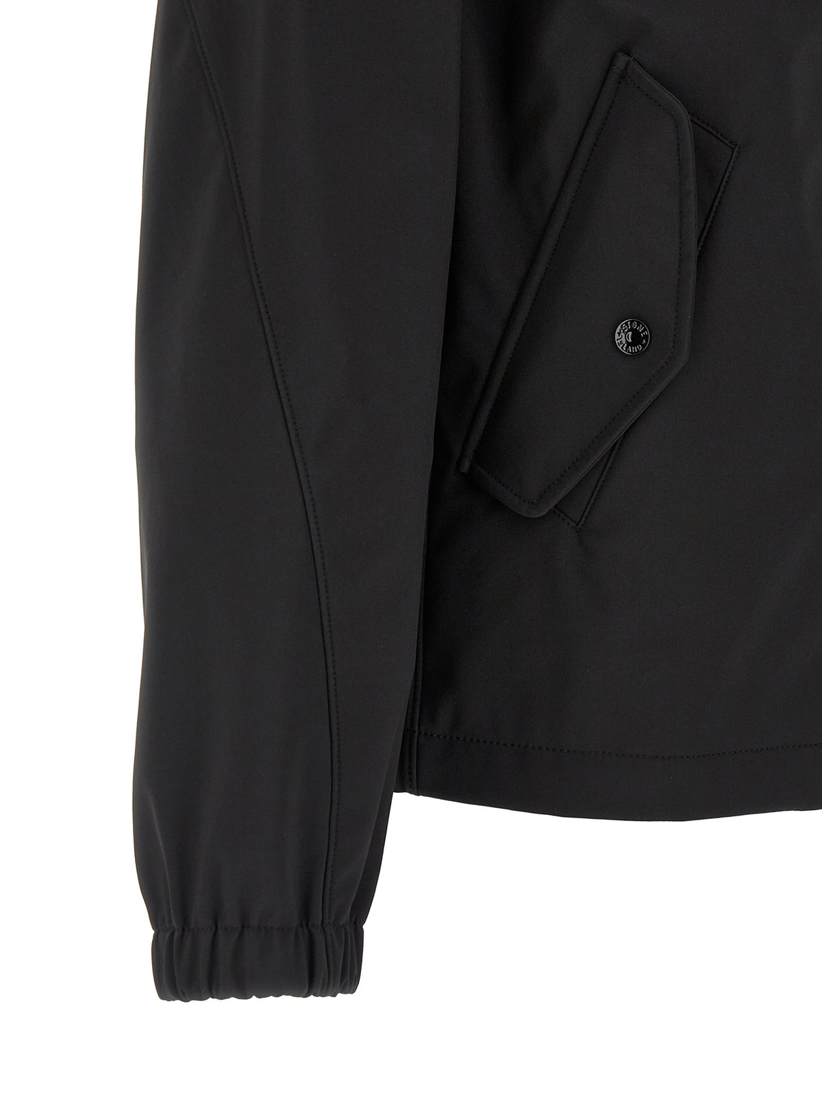 Stone Island Black Polyester Shell Jacket