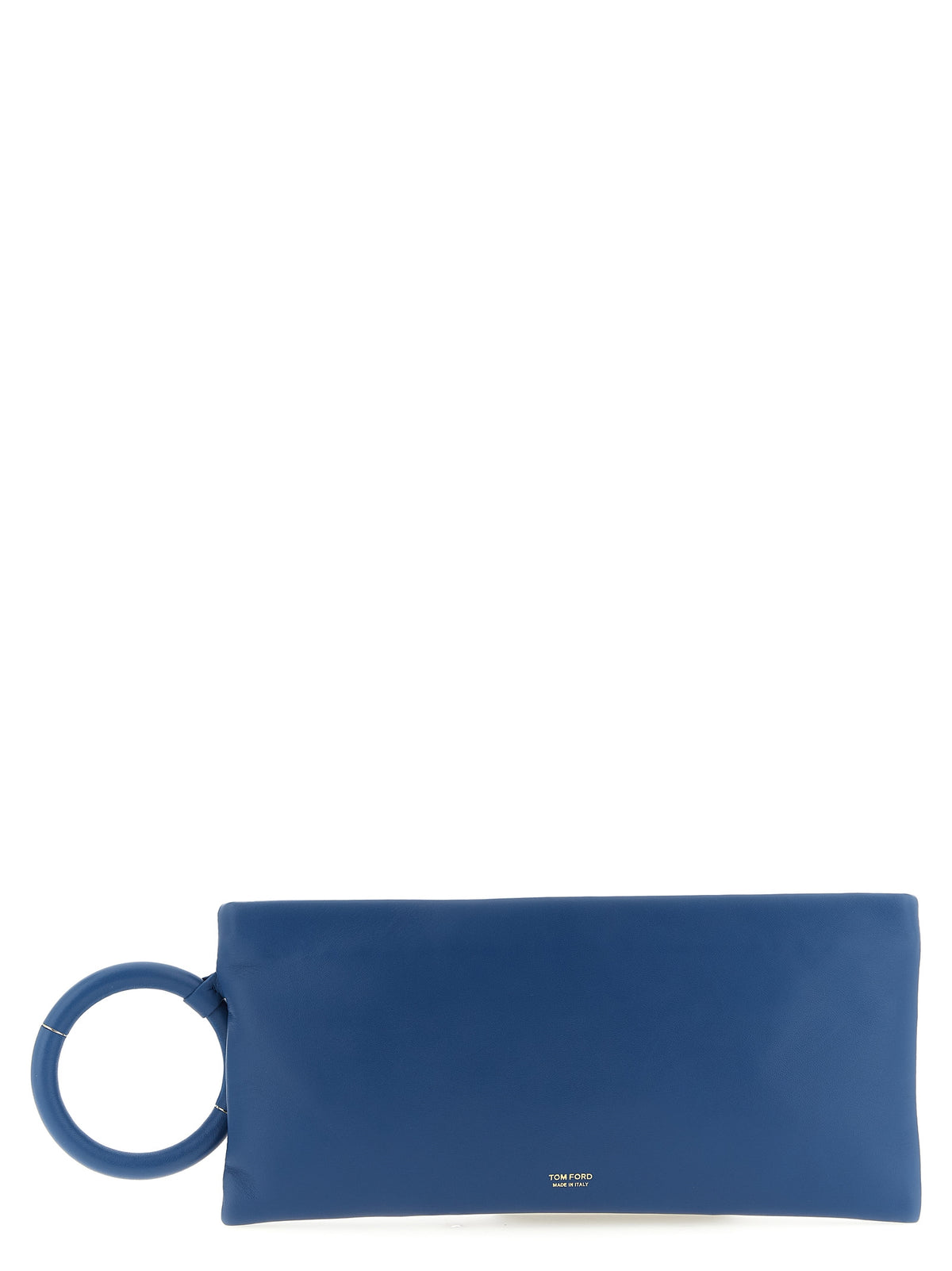 Tom Ford Blue Lambskin Clutch Bag - Luxury Women's Accessory