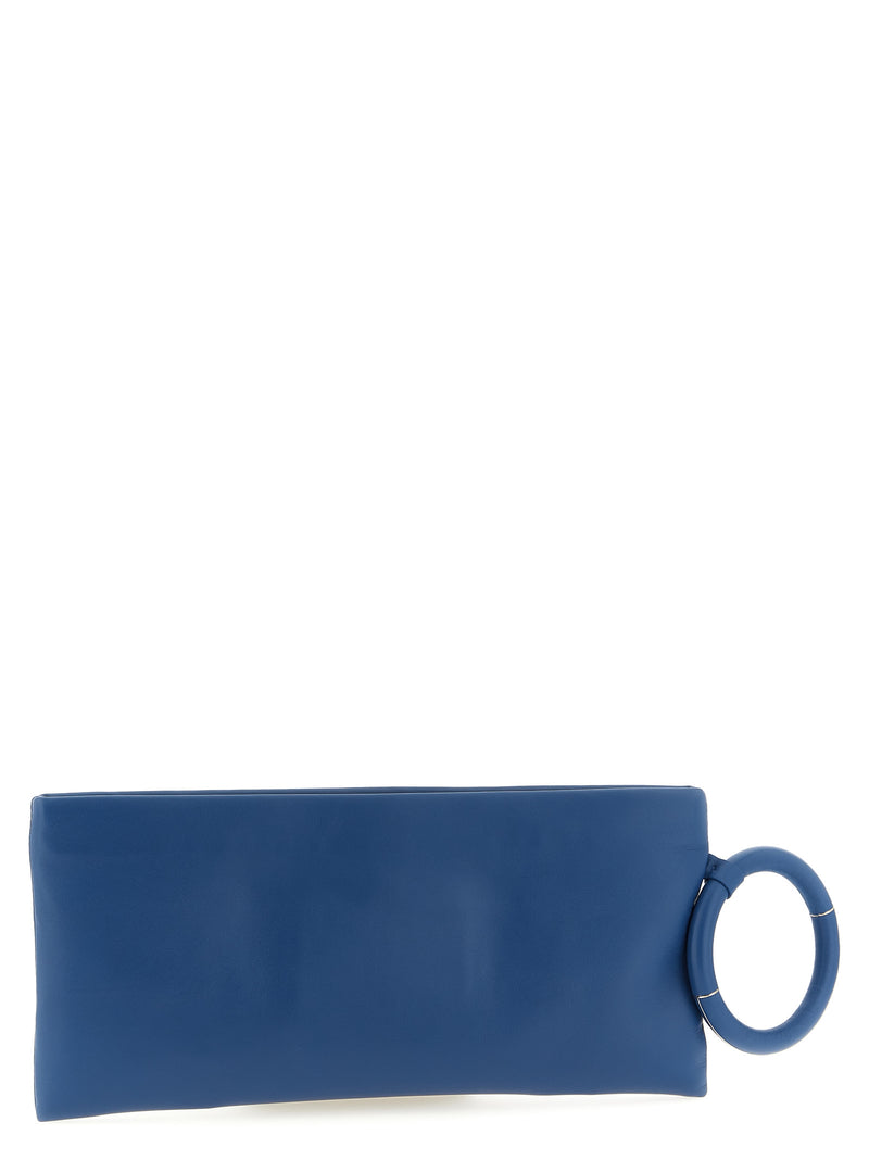 Tom Ford Blue Lambskin Clutch Bag - Luxury Women's Accessory
