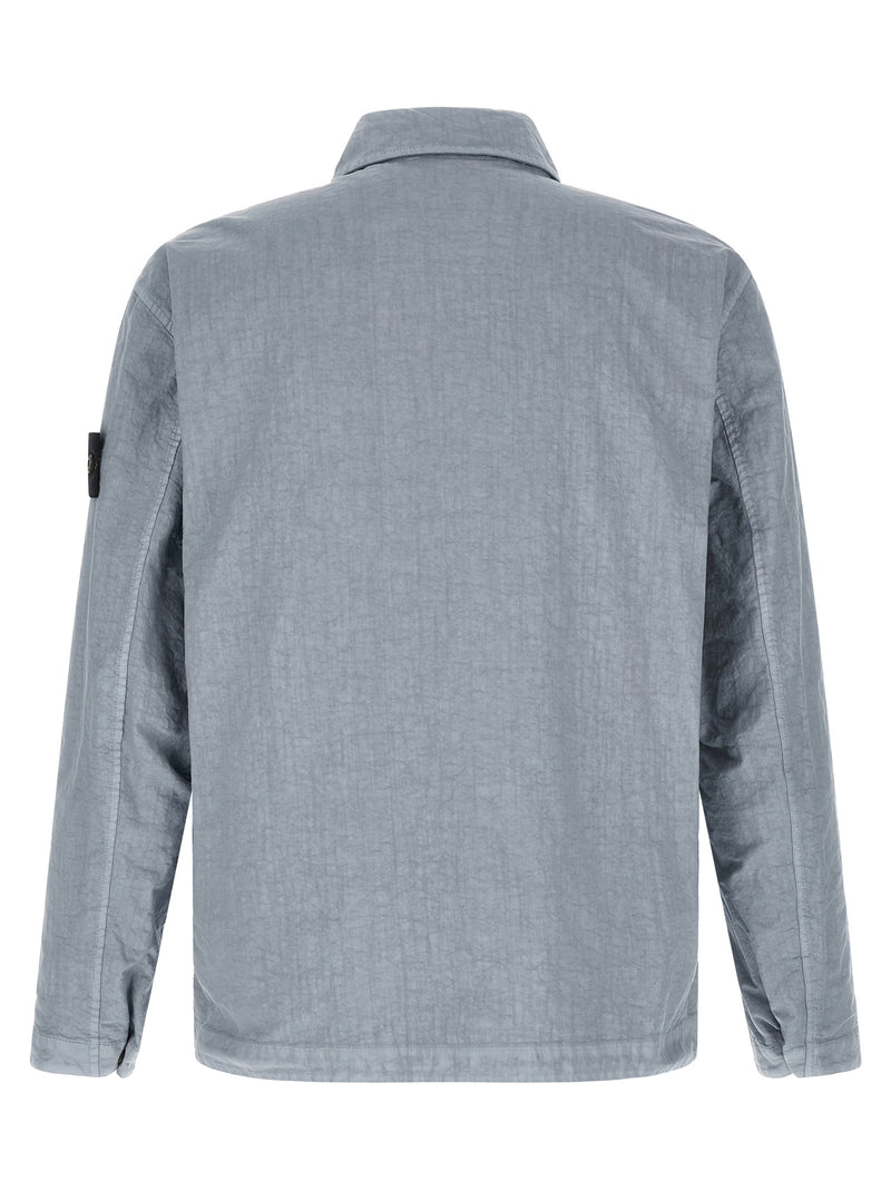 Blouse Stone Island en polyamide bleu