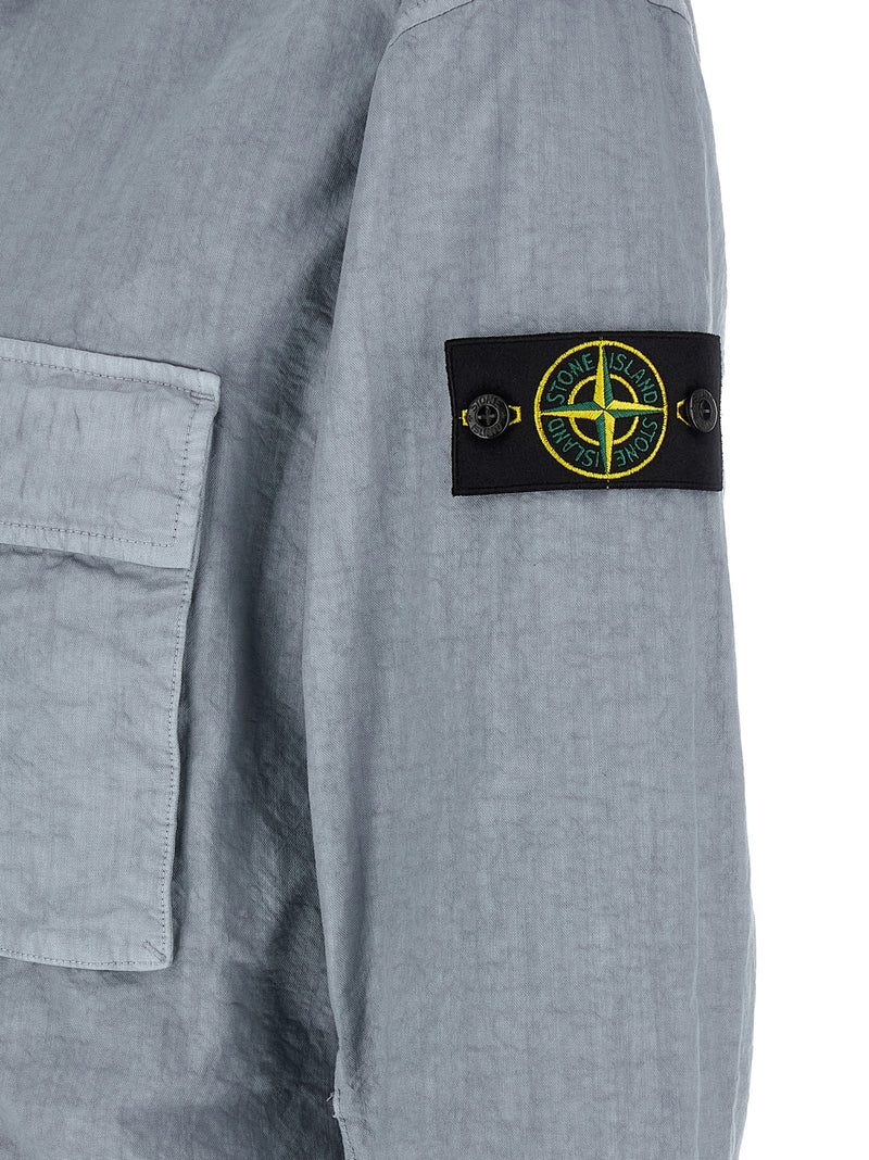 Blouse Stone Island en polyamide bleu