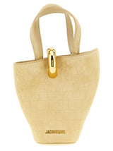 Jacquemus Le Petit Bambola Beige Calfskin Handbag