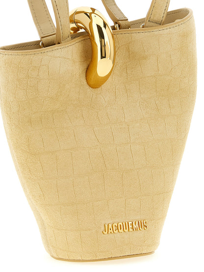 Jacquemus Beige Calfskin Handbag