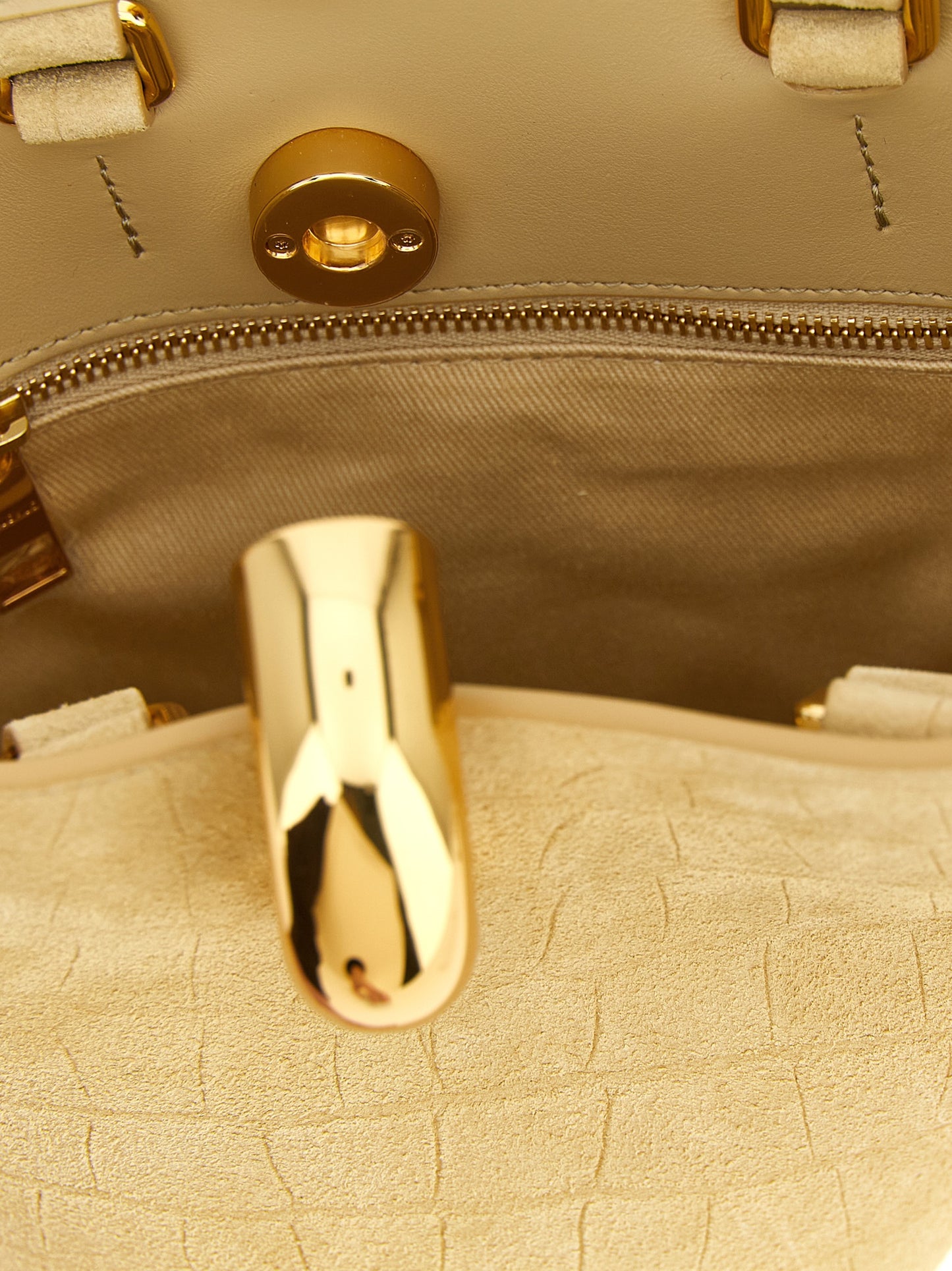 Jacquemus Beige Calfskin Handbag