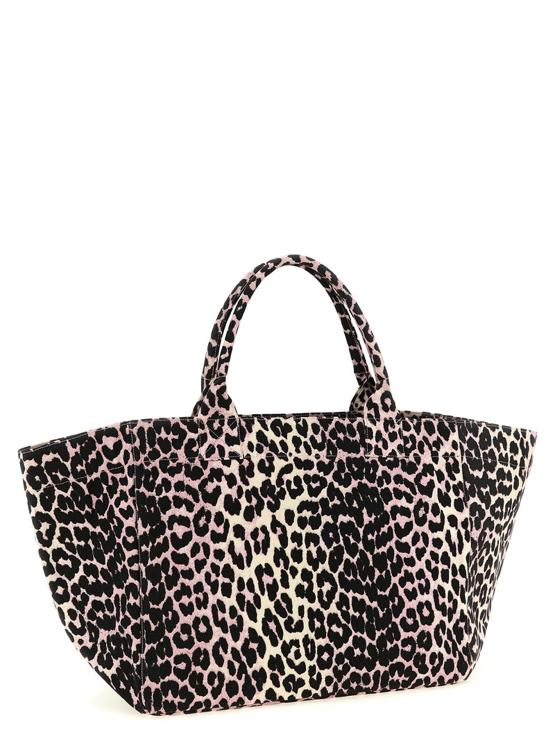 Sac cabas Ganni en coton recyclé multicolore