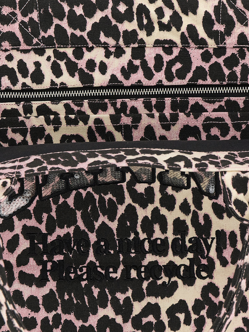Sac cabas Ganni en coton recyclé multicolore