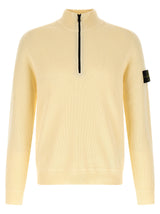 Cardigan Stone Island en coton beige