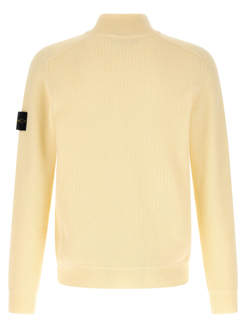 Cardigan Stone Island en coton beige