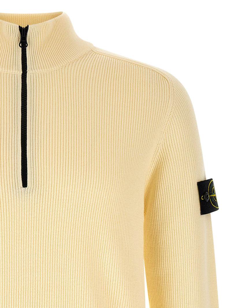 Cardigan Stone Island en coton beige