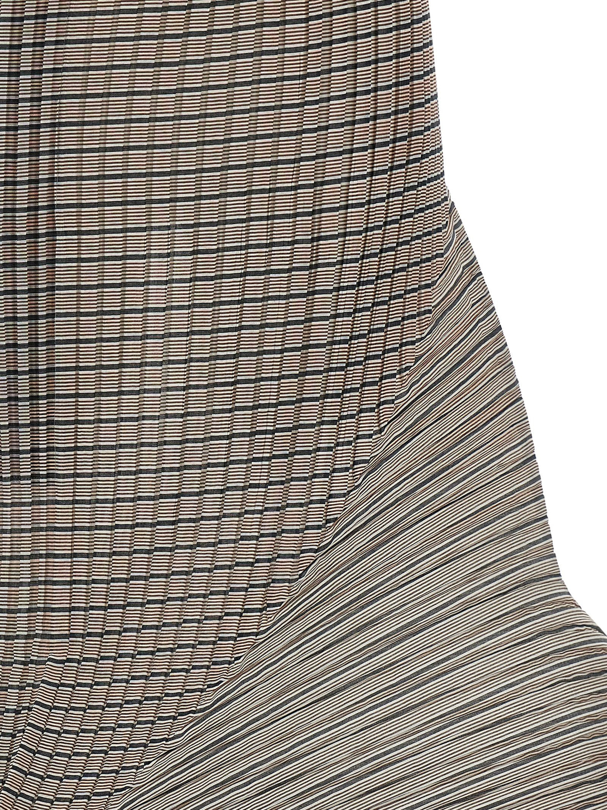 Issey Miyake Brown Polyester Mini Skirt