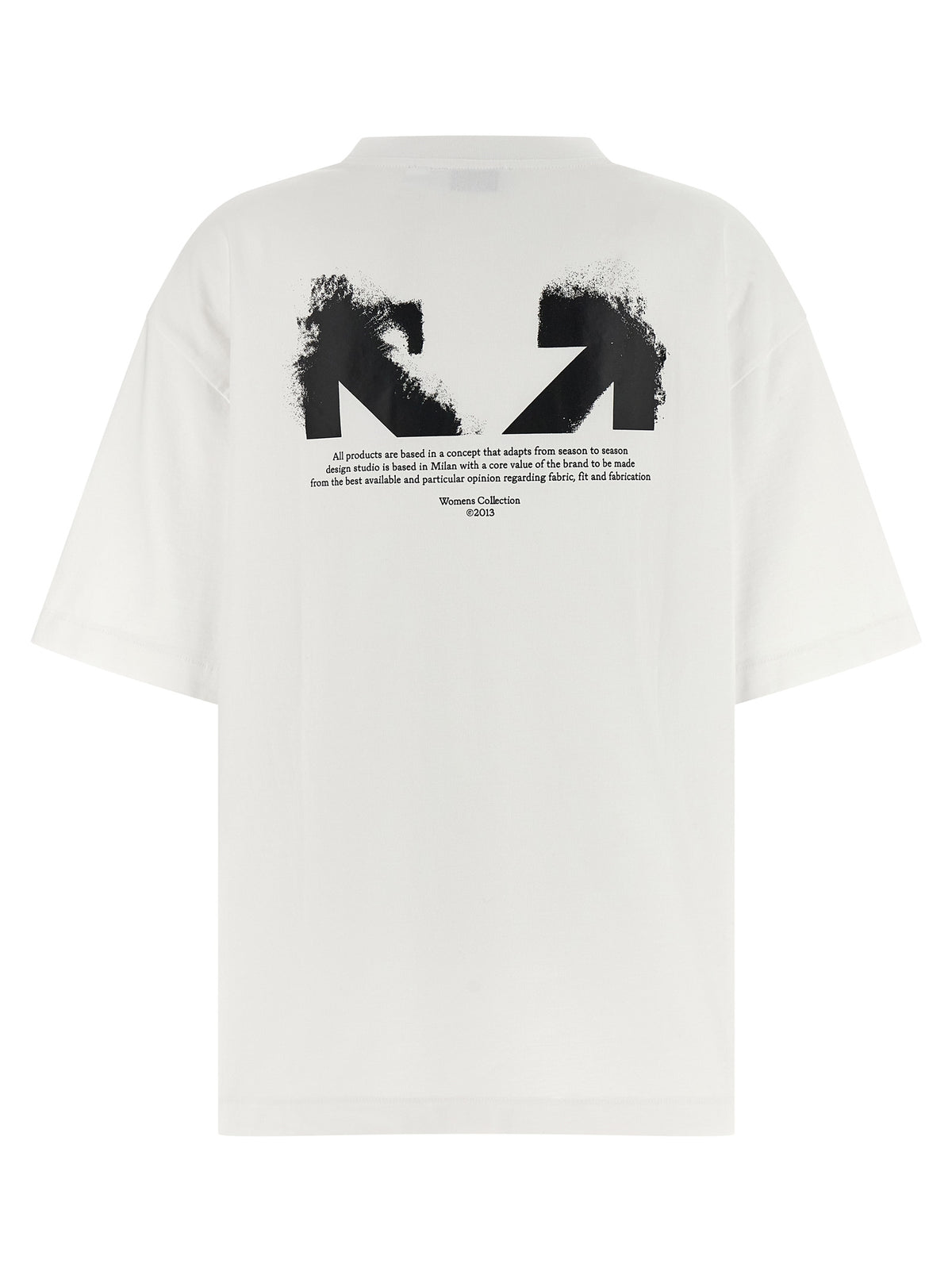 T-shirt en coton blanc cassé
