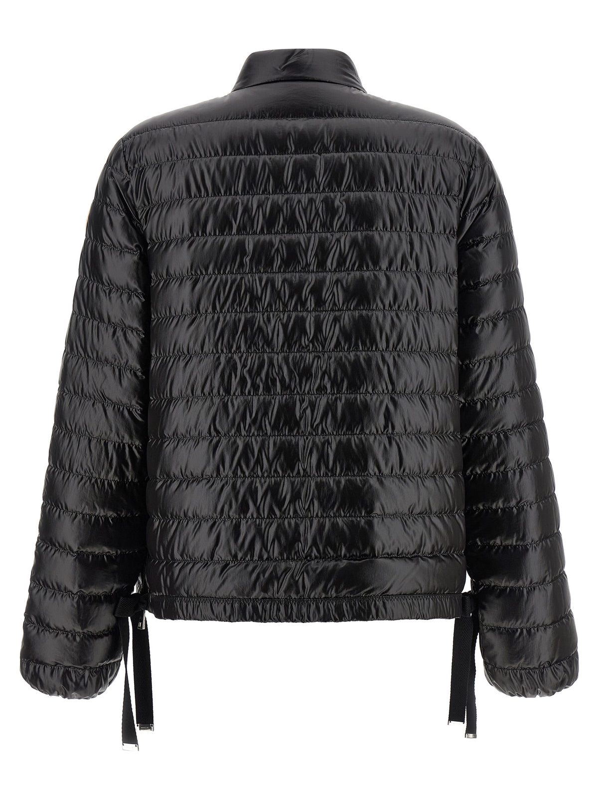 Veste longue Moncler en polyamide noir