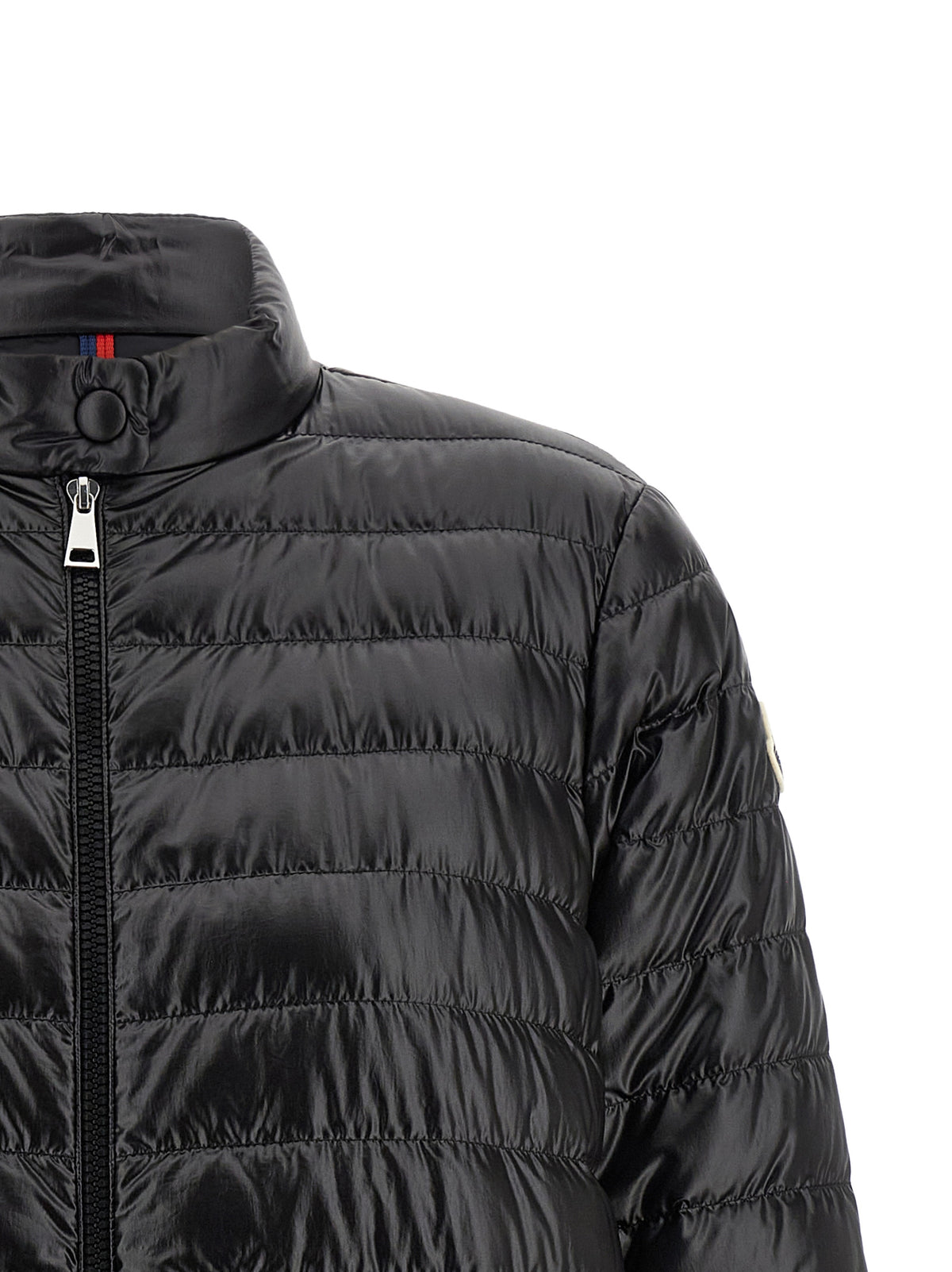 Veste longue Moncler en polyamide noir