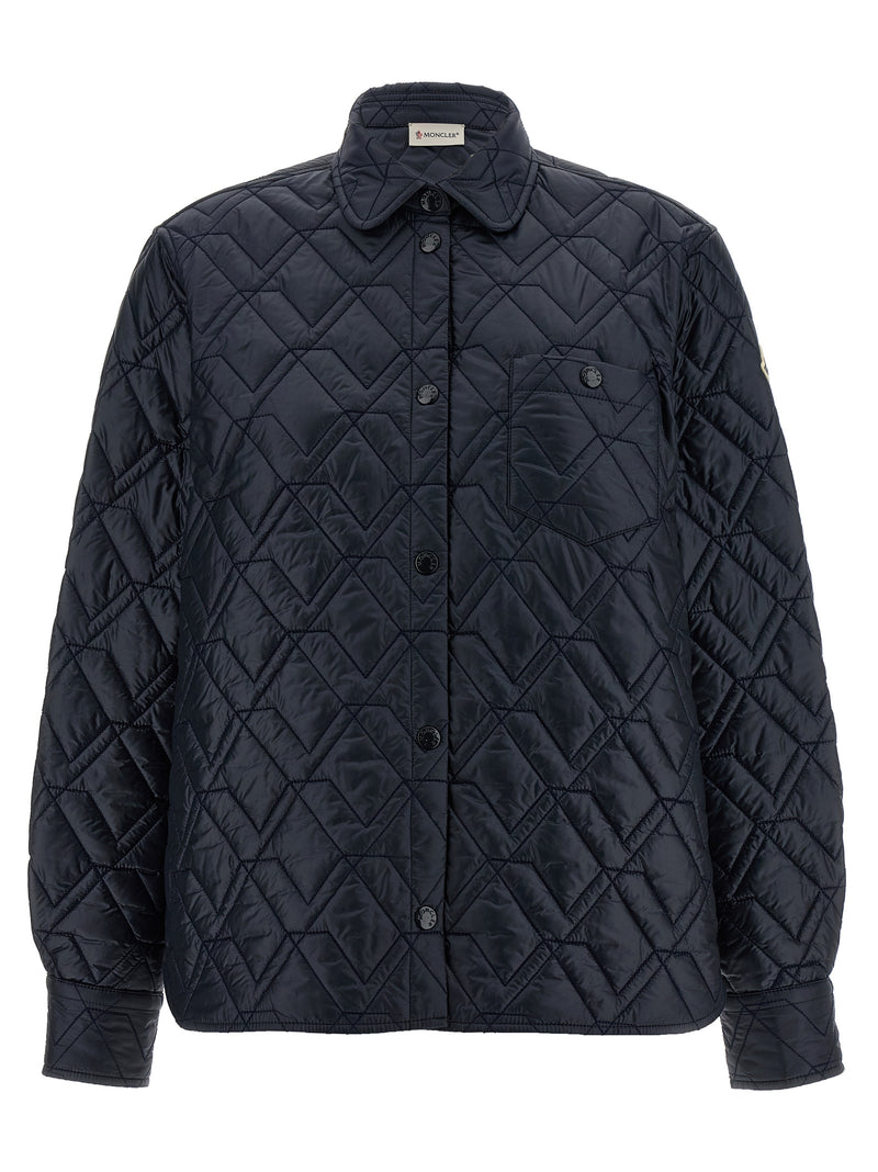 Veste Moncler en polyamide bleu