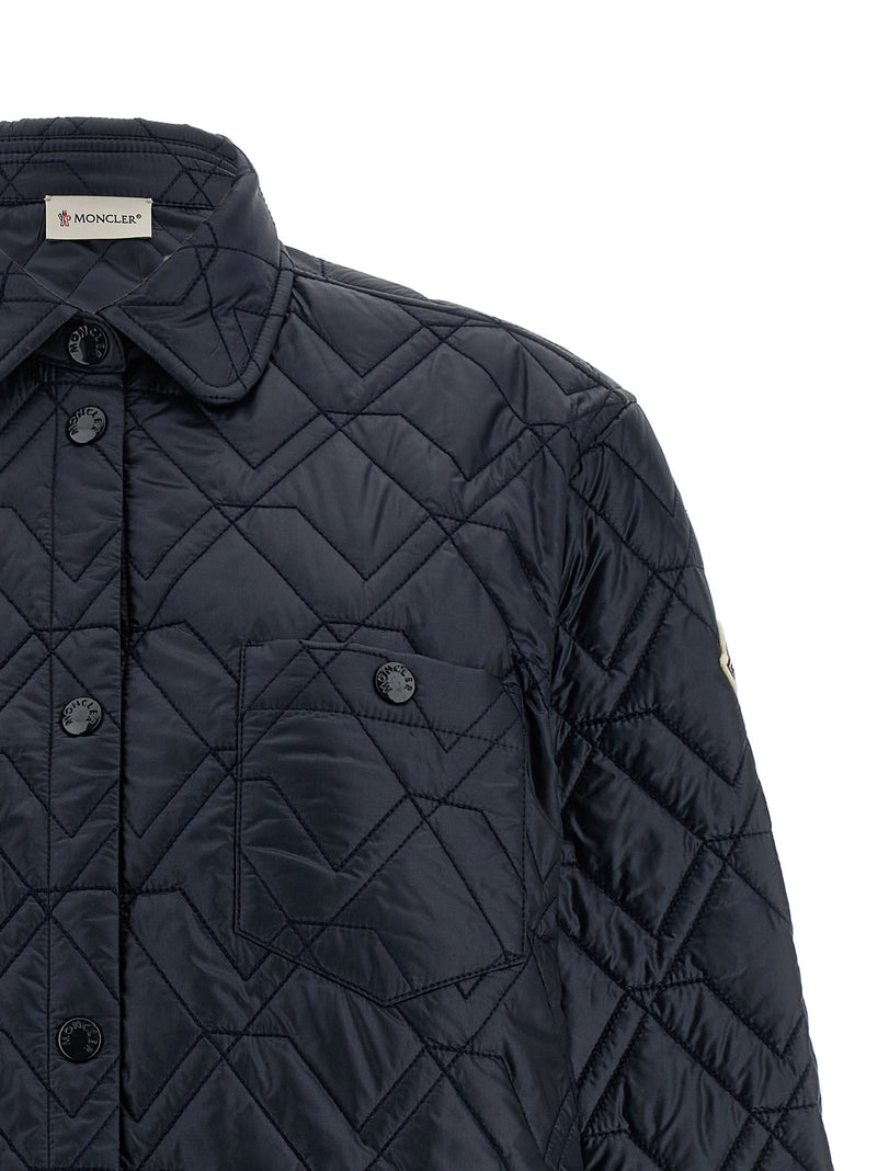 Veste Moncler en polyamide bleu