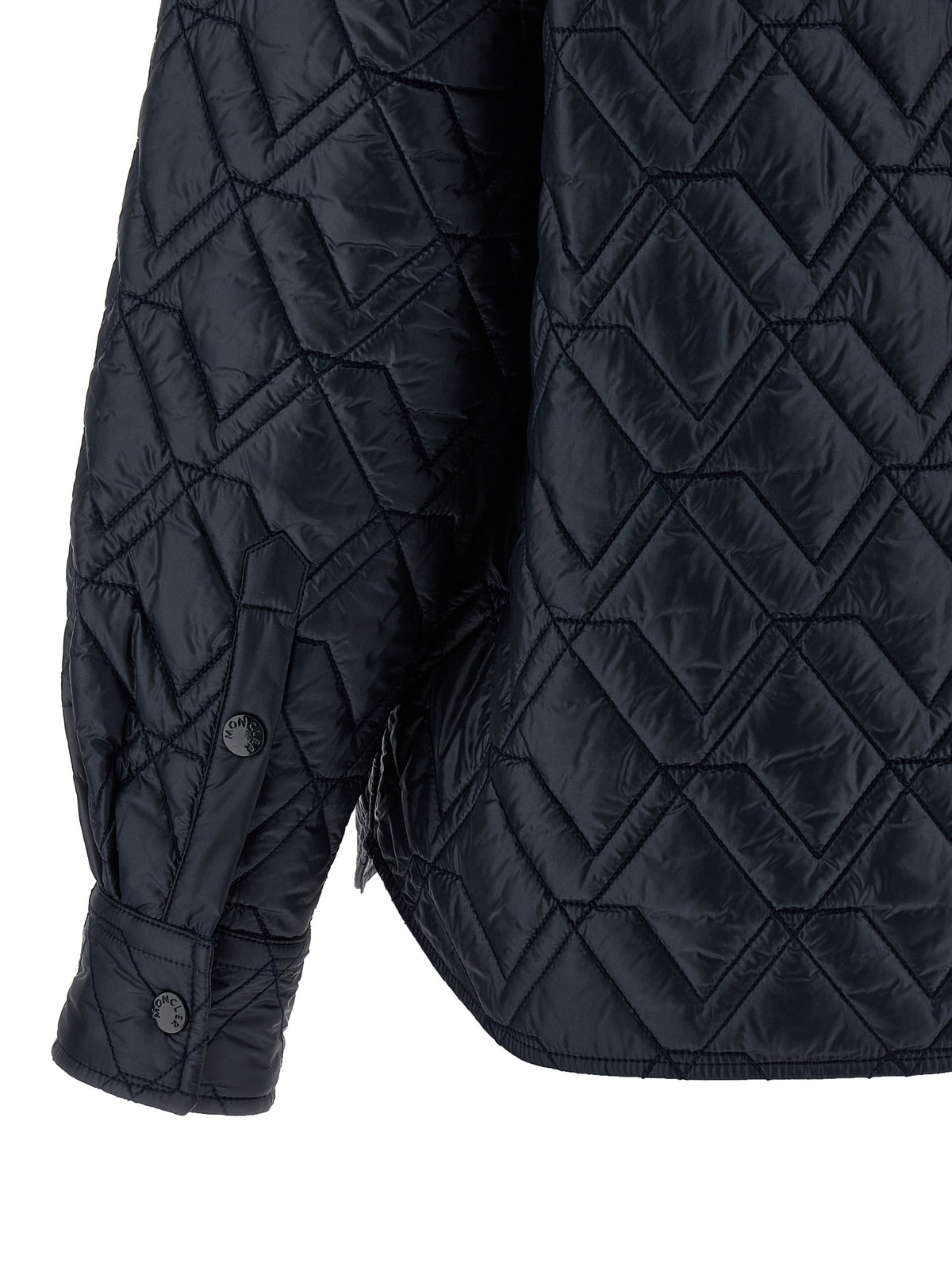 Veste Moncler en polyamide bleu