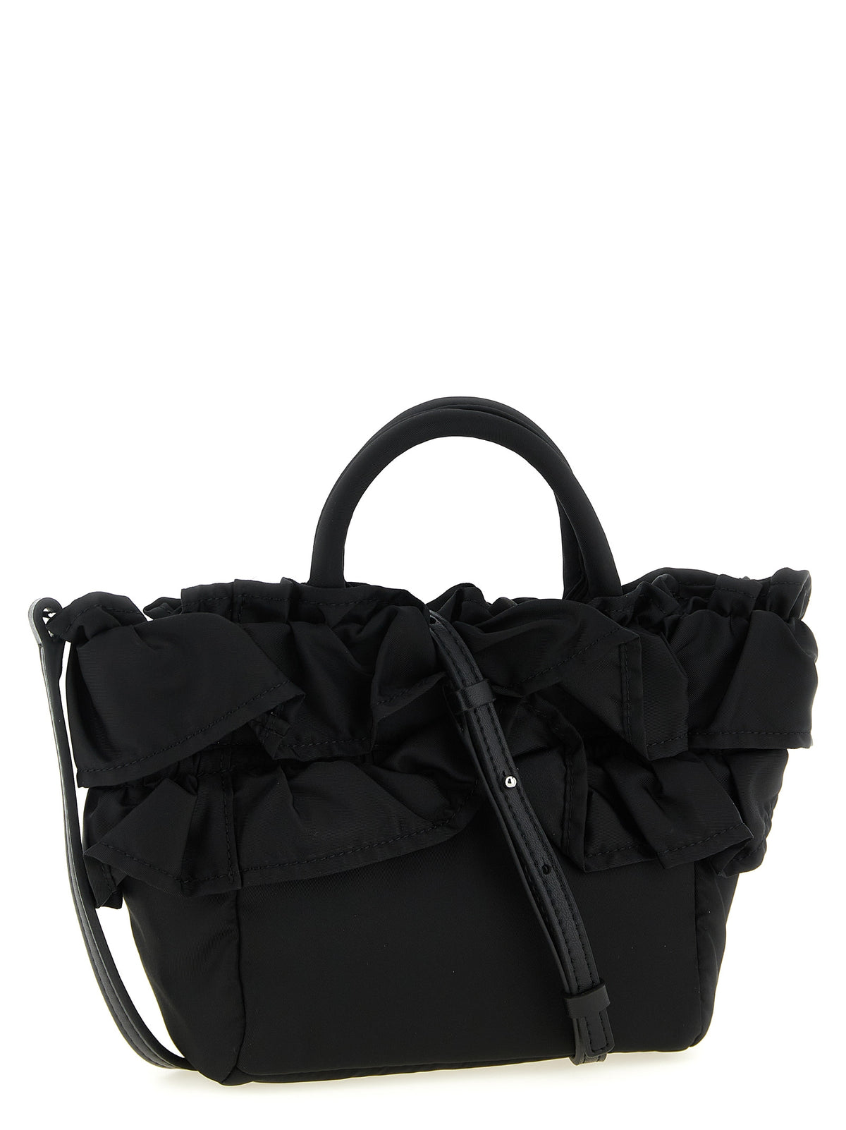 Sac à main en nylon noir Ganni