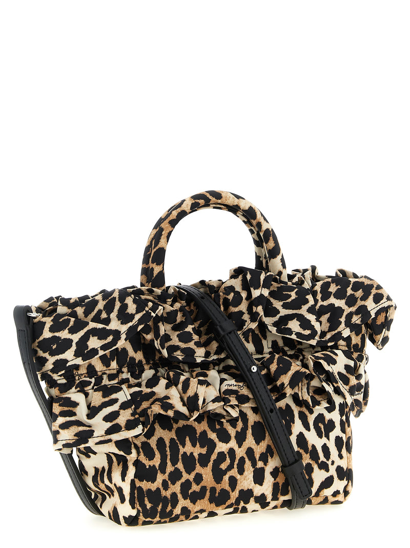 Sac à main Ganni en polyamide marron