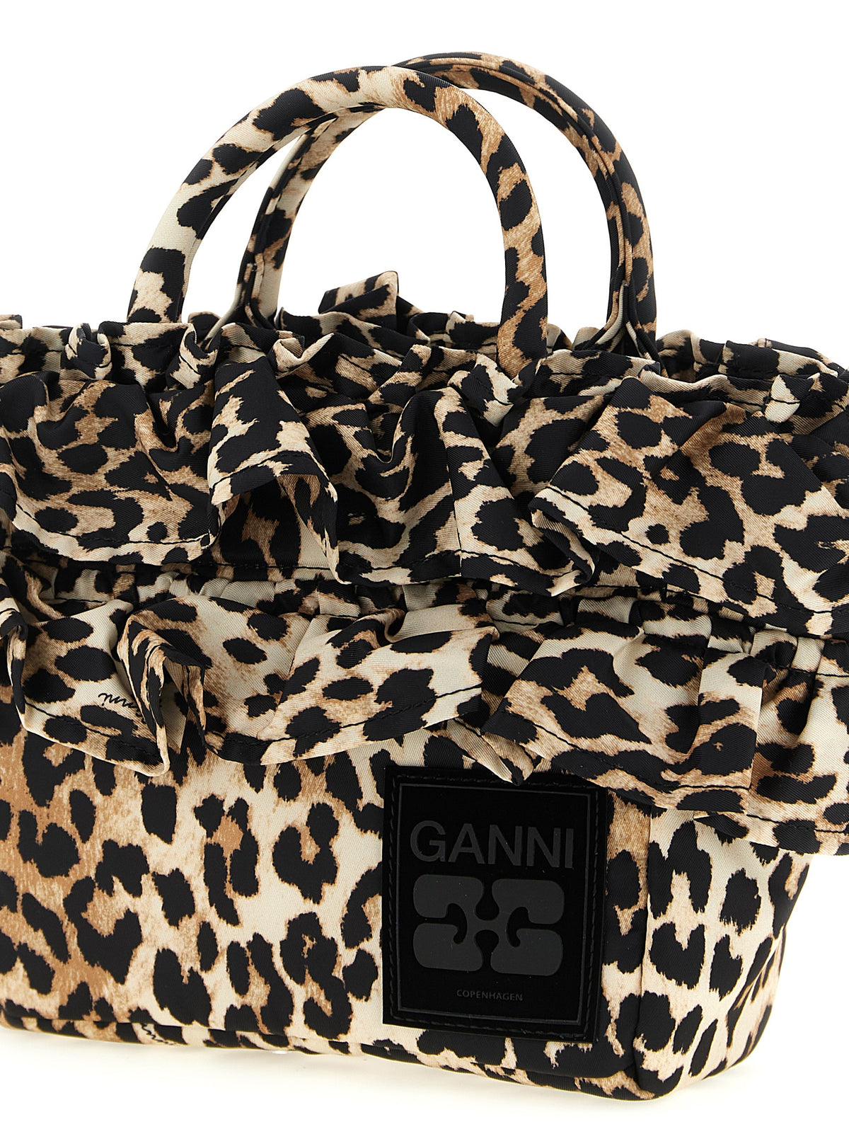 Sac à main Ganni en polyamide marron