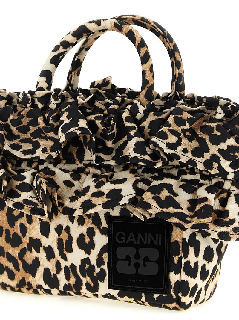 Sac à main Ganni en polyamide marron