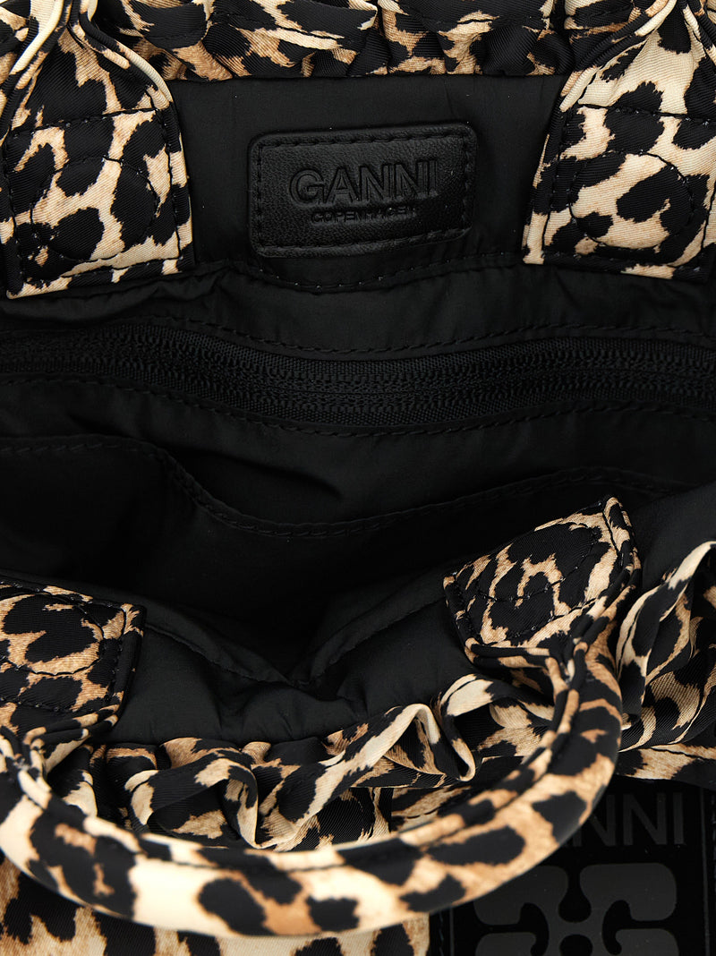 Sac à main Ganni en polyamide marron