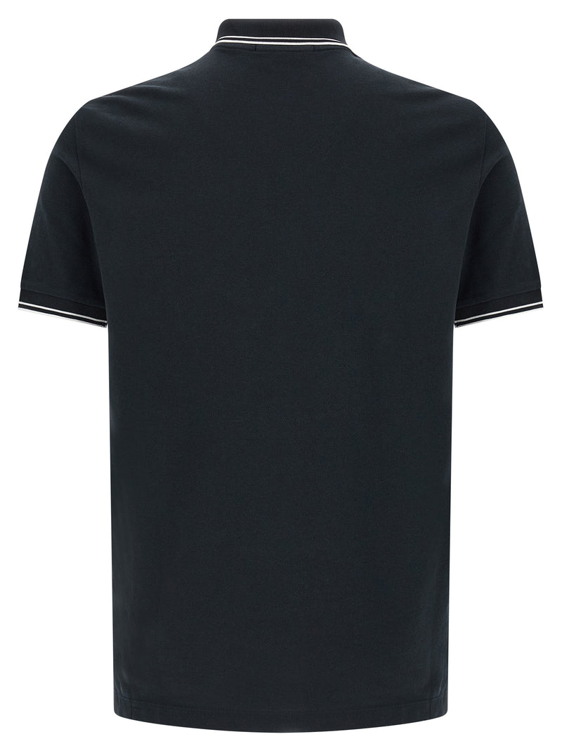 Polo en coton bleu Stone Island