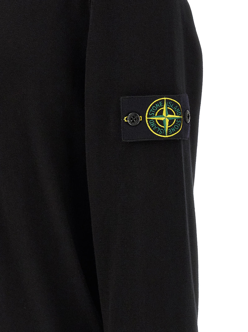 Stone Island Black Cotton Cardigan