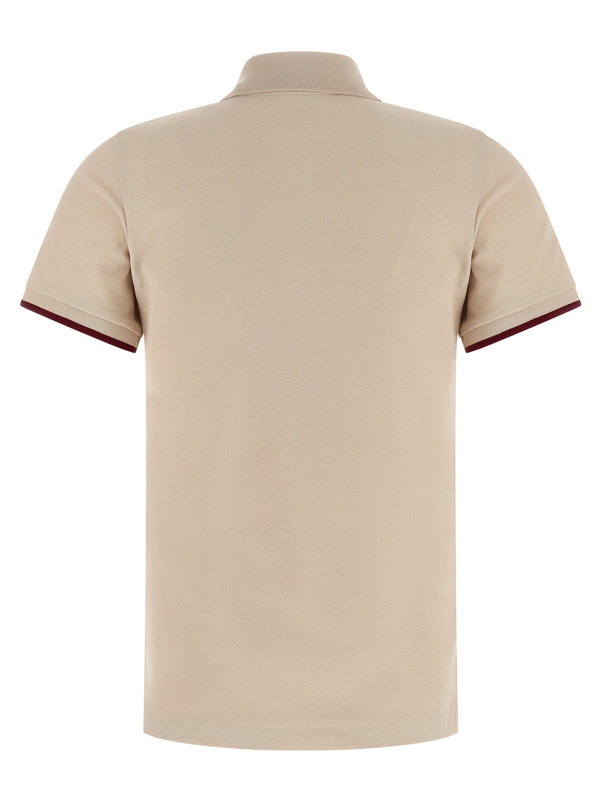 Polo Moncler beige en coton