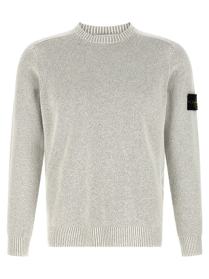 Stone Island Gray Cotton Cardigan