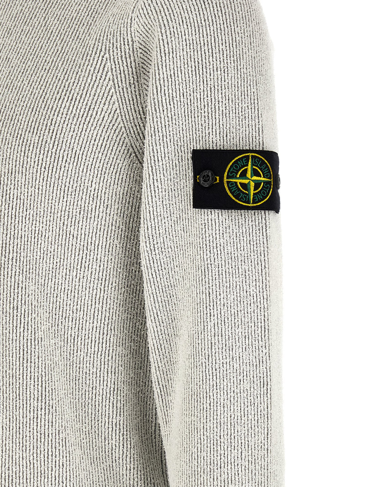 Stone Island Gray Cotton Cardigan - Stylish Comfort for Men