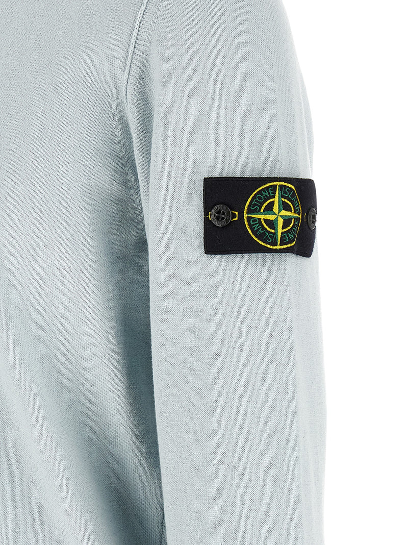 Cardigan Stone Island en coton bleu