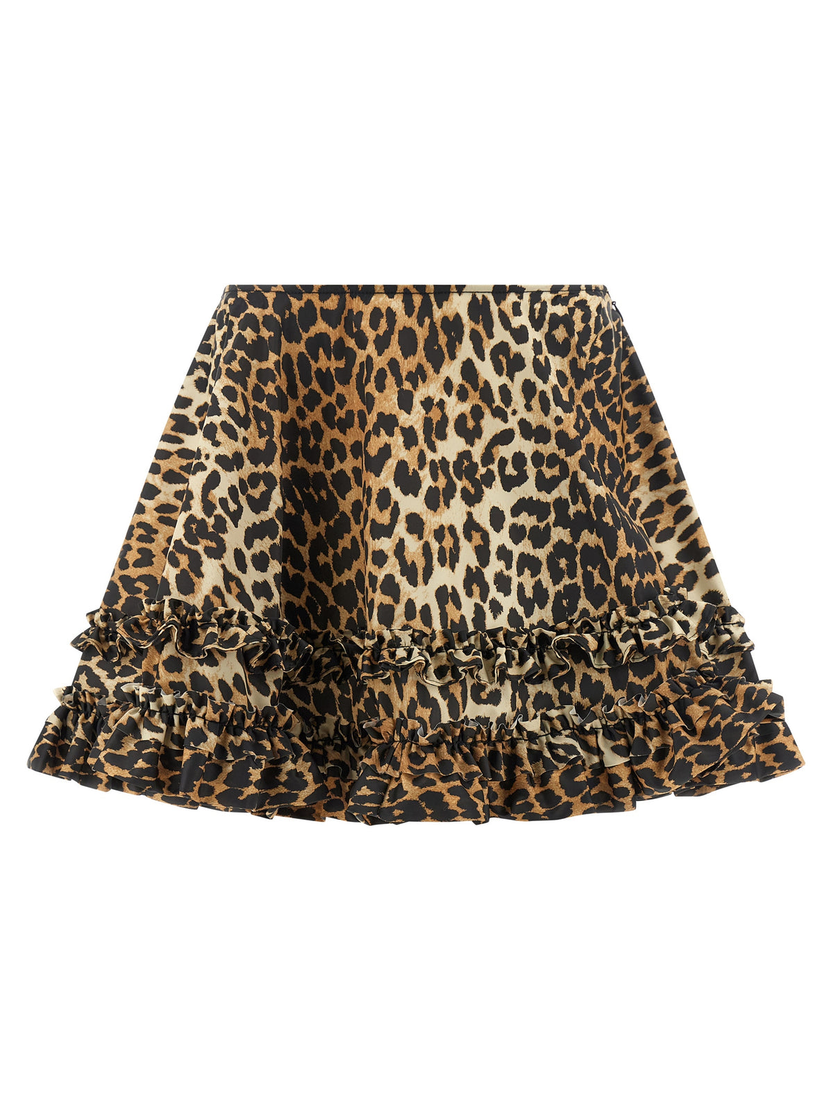 Jupe longue Ganni marron en polyamide recyclé