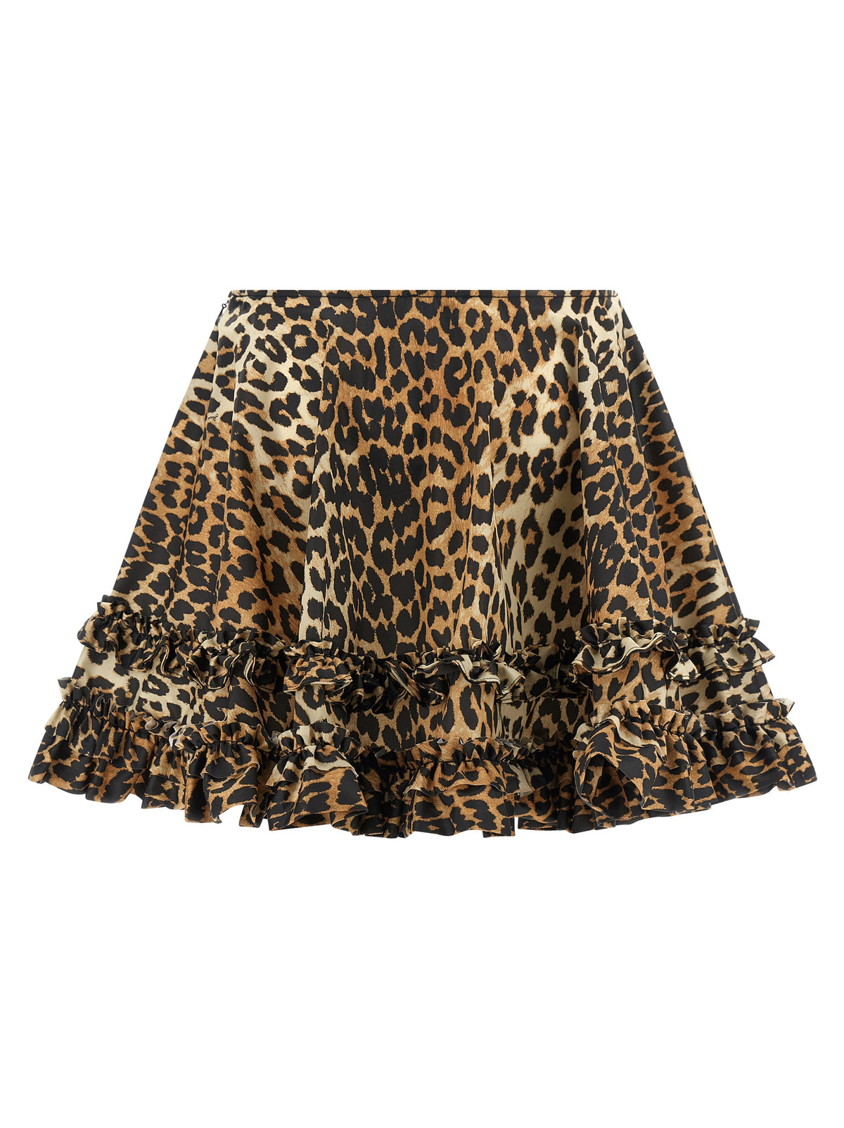 Jupe longue Ganni marron en polyamide recyclé
