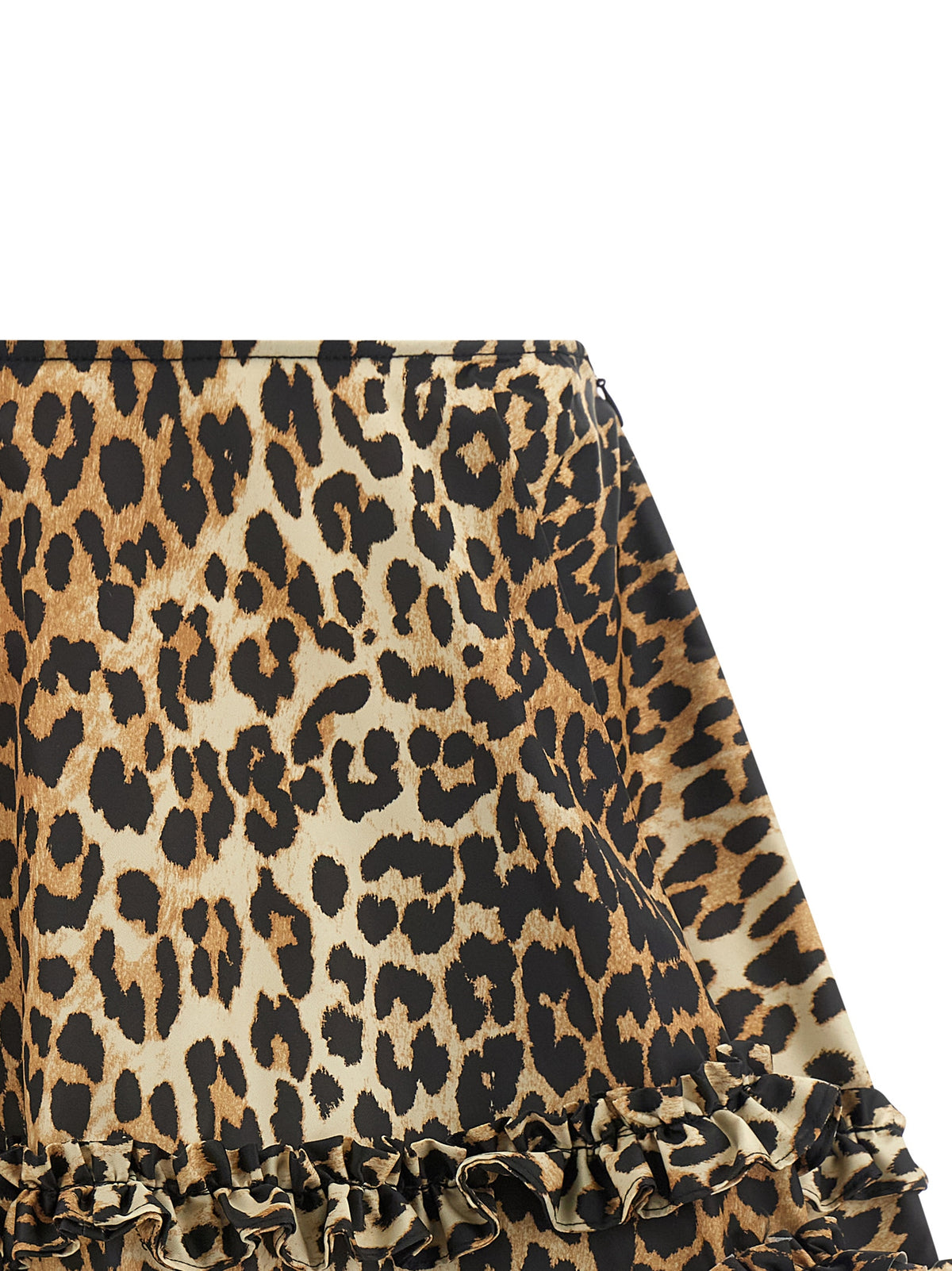 Jupe longue Ganni marron en polyamide recyclé