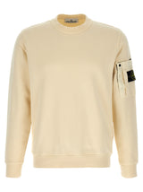 Sweat-shirt en coton beige Stone Island