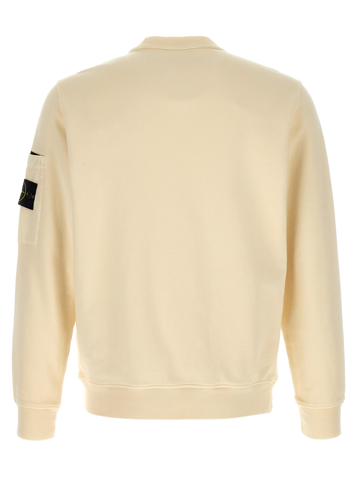 Sweat-shirt en coton beige Stone Island