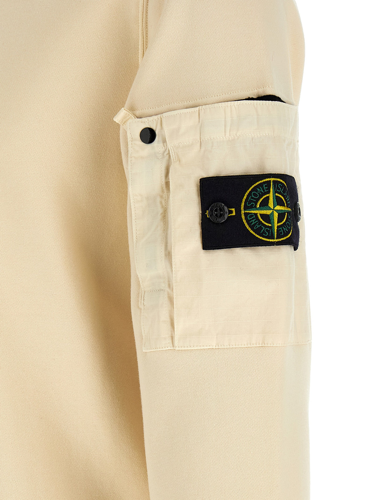 Sweat-shirt en coton beige Stone Island