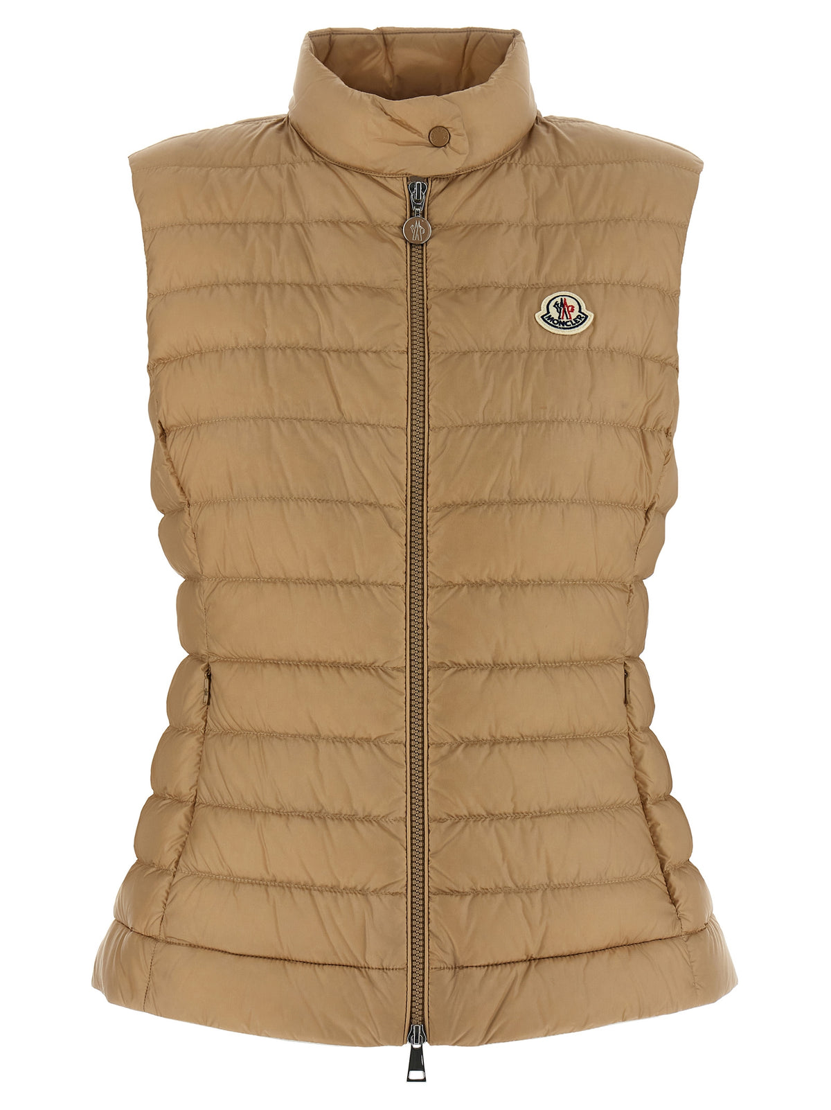 Moncler Doudoune sans manches en polyamide beige