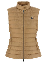 Moncler Doudoune sans manches en polyamide beige