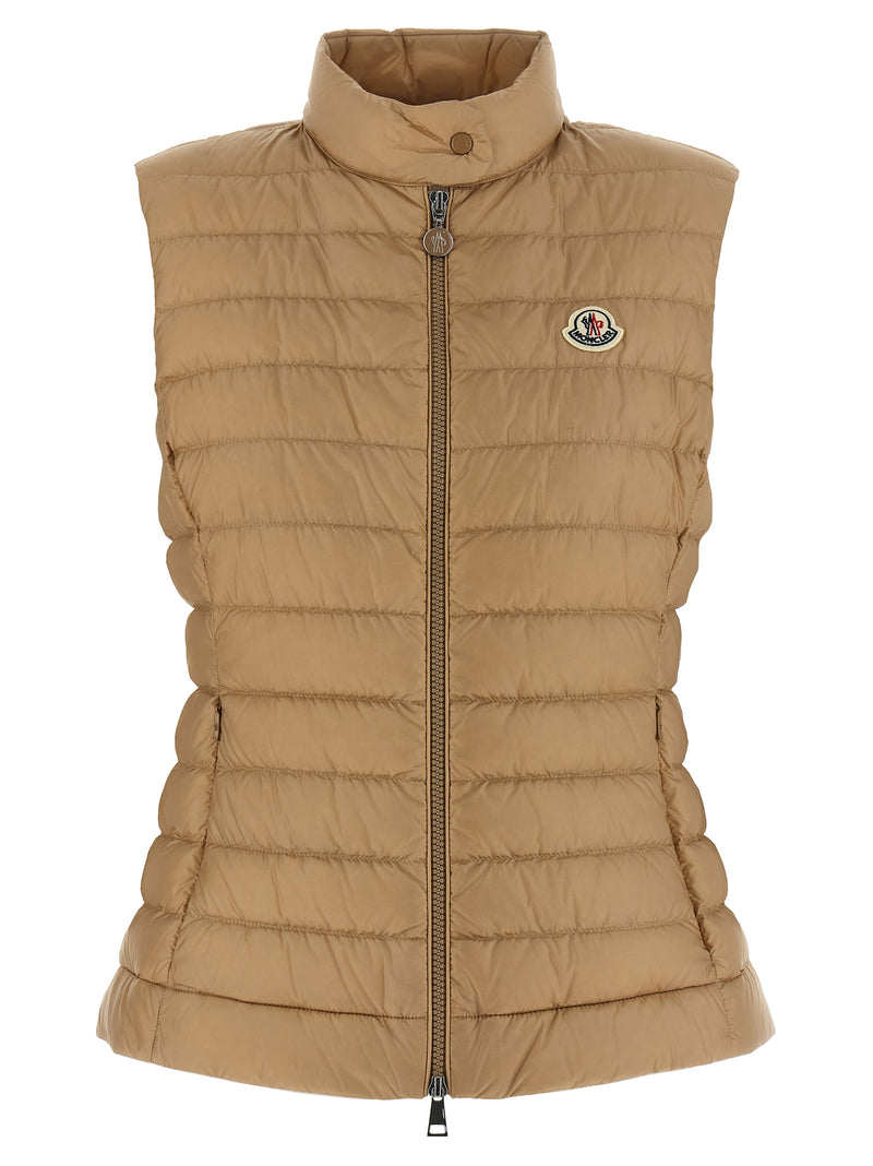 Moncler Beige Polyamide Sleeveless Jacket