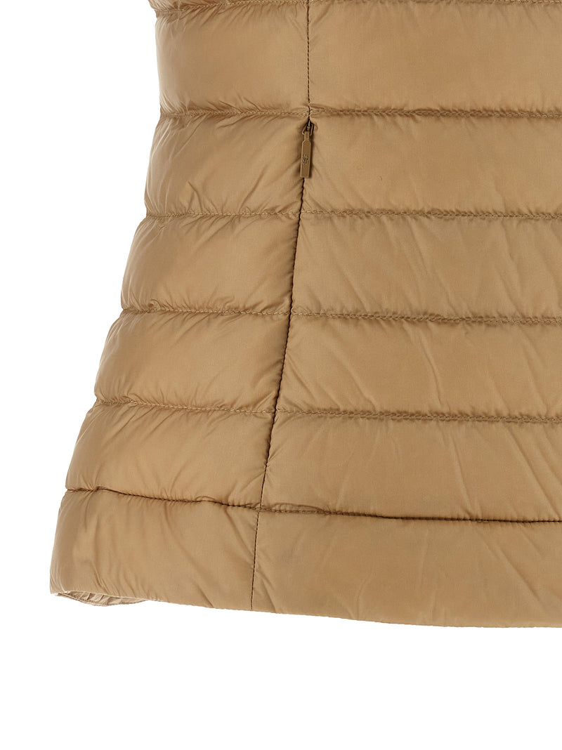 Moncler Beige Polyamide Sleeveless Jacket
