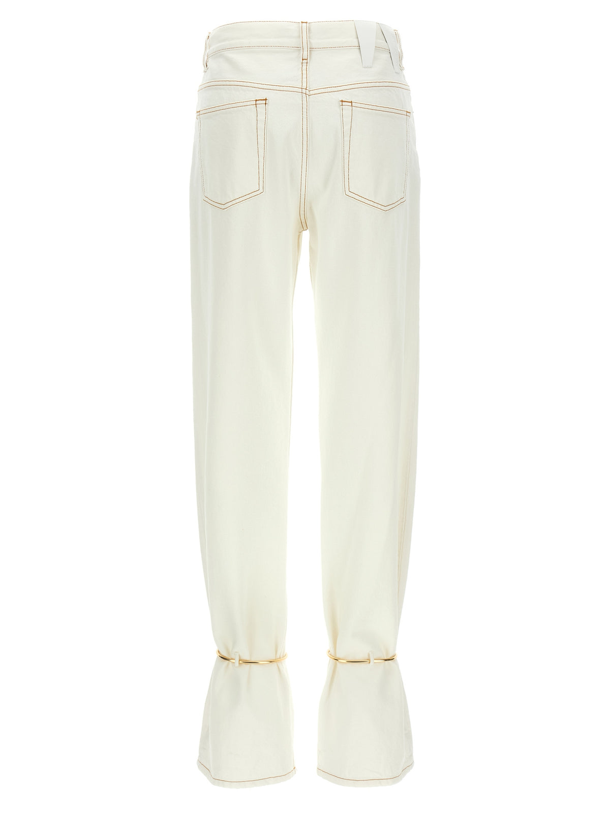 Darkpark Marion White Cotton Straight-Leg Jeans
