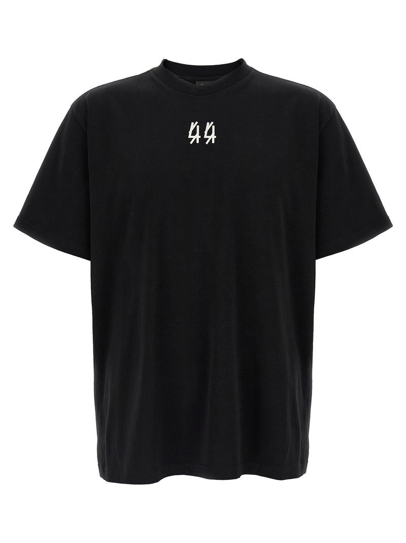 44 Label Group Black Cotton Centipede T-Shirt